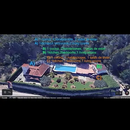 Bedroom With Private Bathroom And Two-Bedroom Family Suite In Quiet Forest Country House 80M2 Large Swimming Pool Music Town Lliria The Garden And Swimmingpool And Garden Are Shared Buitenkant foto