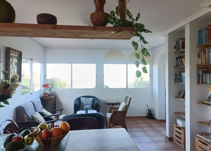 Bedroom With Private Bathroom And Two-Bedroom Family Suite In Quiet Forest Country House 80M2 Large Swimming Pool Music Town Lliria The Garden And Swimmingpool And Garden Are Shared